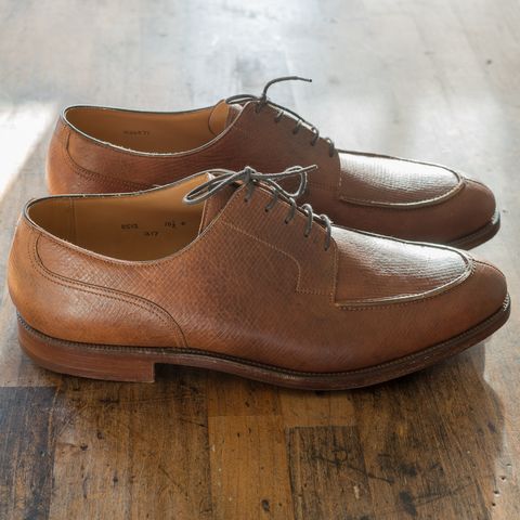 Crockett & Jones x New & Lingwood Split Toe Derby in 1786 Russian Reindeer Hide
