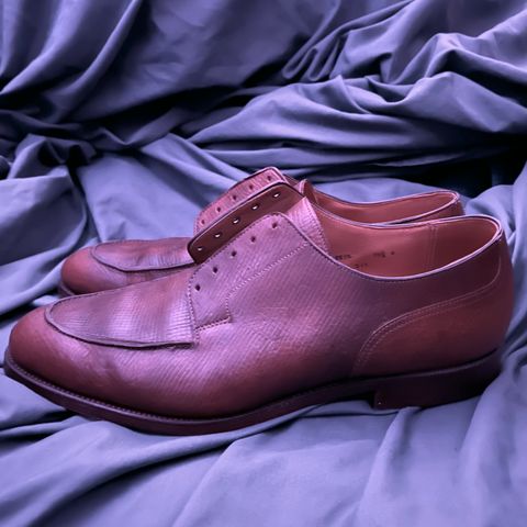 Crockett & Jones x New & Lingwood Split Toe Derby in 1786 Russian Reindeer Hide