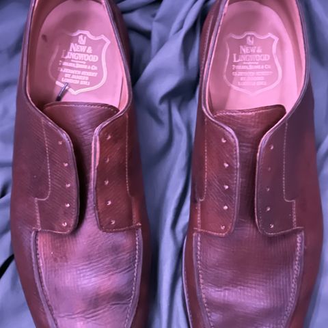 Crockett & Jones x New & Lingwood Split Toe Derby in 1786 Russian Reindeer Hide