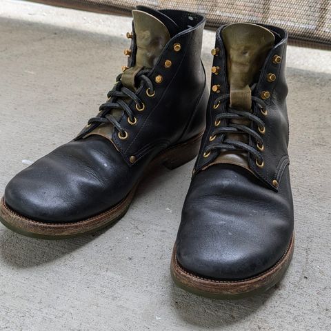 Iron Boots The Great Escape in Seidel Black Oil Tan