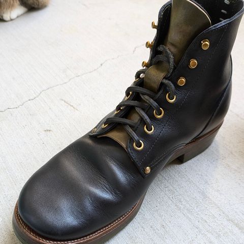 Iron Boots The Great Escape in Seidel Black Oil Tan