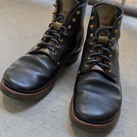 Iron Boots The Great Escape in Seidel Black Oil Tan