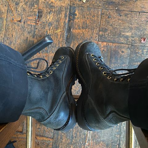 Viberg Rigger in Unknown Leather