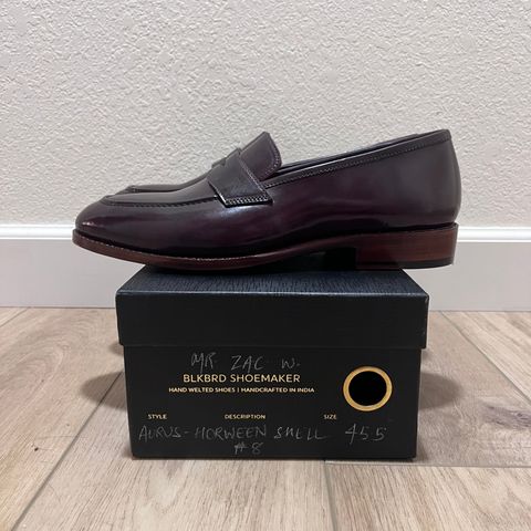 BLKBRD Aurus in Horween Color 8 Shell Cordovan