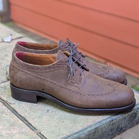 Arno Custom Model in C.F. Stead Snuff Waxed Kudu & Hippo