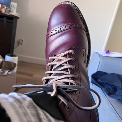NF Bootmaker Type I in Horween Bordeaux Workshoe Butt