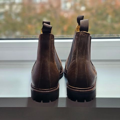 Meermin Chelsea Boot in Tobacco Waxy Shell Cordovan