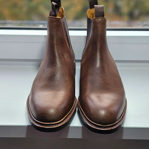 Meermin Chelsea Boot in Tobacco Waxy Shell Cordovan