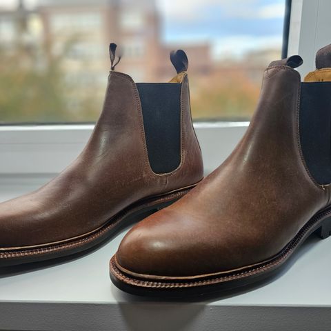 Meermin Chelsea Boot in Tobacco Waxy Shell Cordovan
