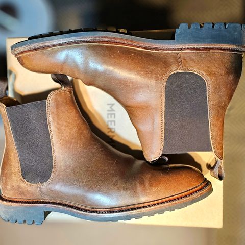 Meermin Chelsea Boot in Tobacco Waxy Shell Cordovan