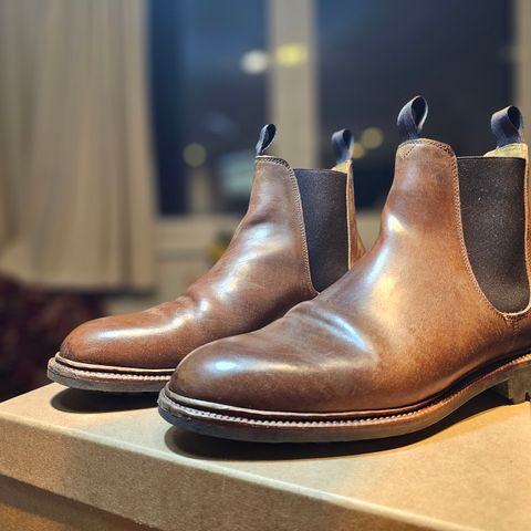 Meermin Chelsea Boot in Tobacco Waxy Shell Cordovan