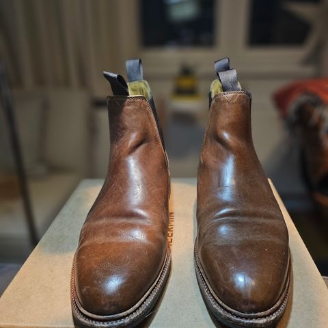 Meermin Chelsea Boot in Tobacco Waxy Shell Cordovan