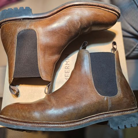 Meermin Chelsea Boot in Tobacco Waxy Shell Cordovan