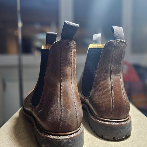 Meermin Chelsea Boot in Tobacco Waxy Shell Cordovan