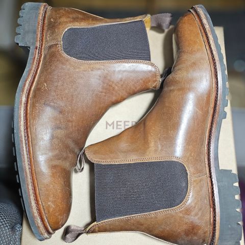 Meermin Chelsea Boot in Tobacco Waxy Shell Cordovan