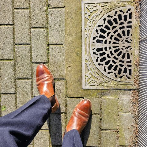 Meermin Chelsea Boot in Tobacco Waxy Shell Cordovan