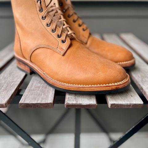 View photo of Kustom Kraft Boondocker Boot in Tannery Kobel Veg-Tanned Leather