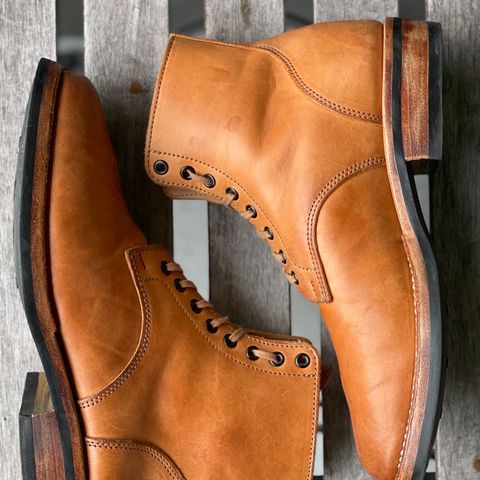 View photo of Kustom Kraft Boondocker Boot in Tannery Kobel Veg-Tanned Leather