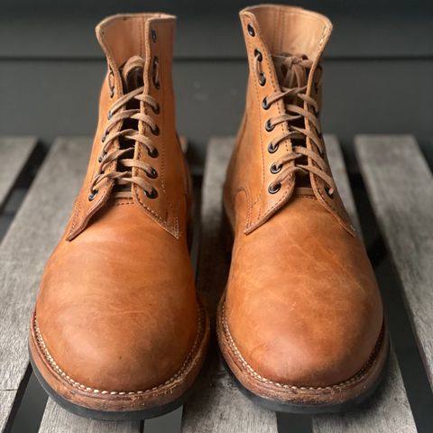 View photo of Kustom Kraft Boondocker Boot in Tannery Kobel Veg-Tanned Leather