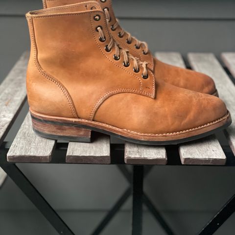 View photo of Kustom Kraft Boondocker Boot in Tannery Kobel Veg-Tanned Leather