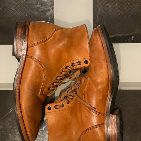 View photo of Kustom Kraft Boondocker Boot in Tannery Kobel Veg-Tanned Leather