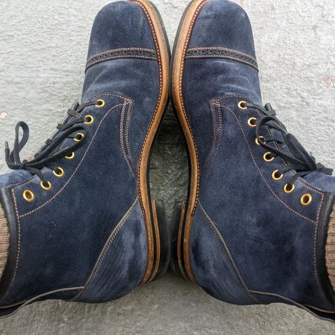 Search result thumbnail of Iron Boots 5515 in Sciarada Navy Blue Roughout