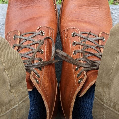 View photo of Viberg Service Boot in Horween English Tan Dublin