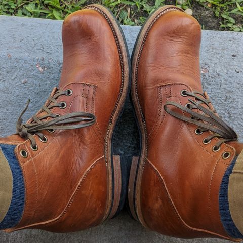 View photo of Viberg Service Boot in Horween English Tan Dublin