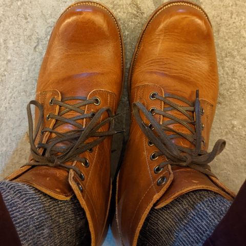 View photo of Viberg Service Boot in Horween English Tan Dublin