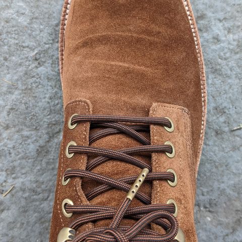 View photo of Grant Stone Diesel Boot in C.F. Stead Bourbon Repello Calf Suede