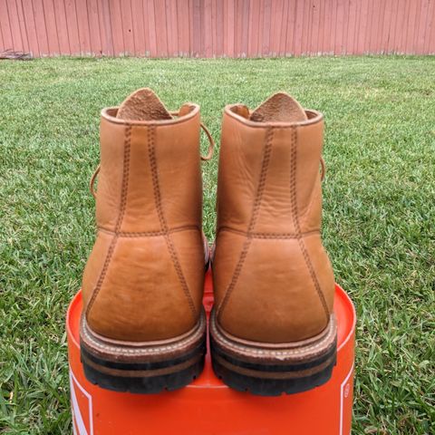 View photo of Grant Stone Brass Boot in Horween English Tan Essex