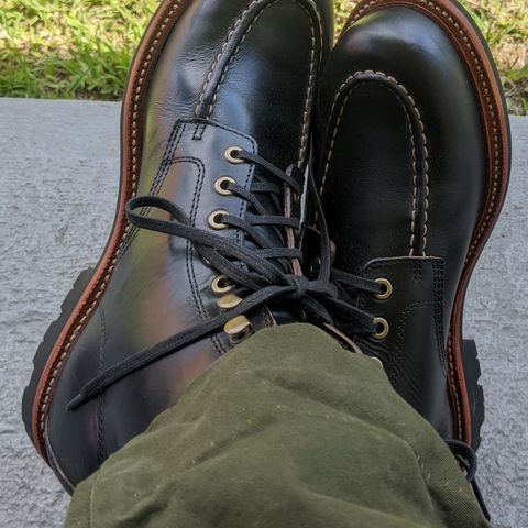 Search result thumbnail of Grant Stone Brass Boot in Horween Black Chromexcel