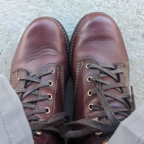 View photo of Wolverine 1000 Mile Plain-Toe Boot in Unknown Material