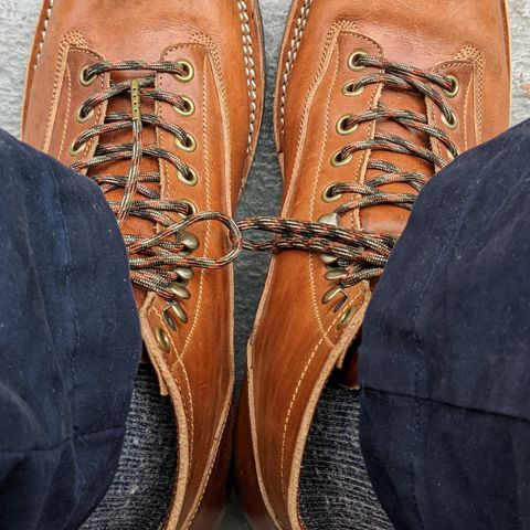 View photo of Onderhoud LCV01 Lineman Boot in Wickett & Craig Buck Brown Traditional Harness