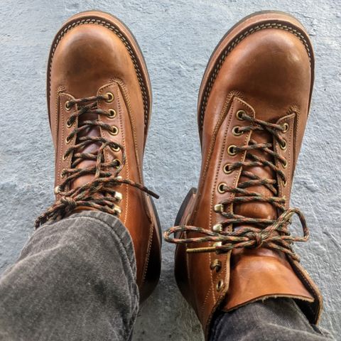 View photo of Onderhoud LCV01 Lineman Boot in Wickett & Craig Buck Brown Traditional Harness