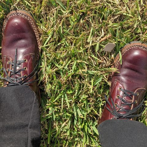 View photo of White's Semi-Dress in Horween Burgundy Chromexcel