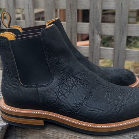 Christian Daniel Fernando Chelsea in Maryam Hand Overdyed Mustard Horsebutt