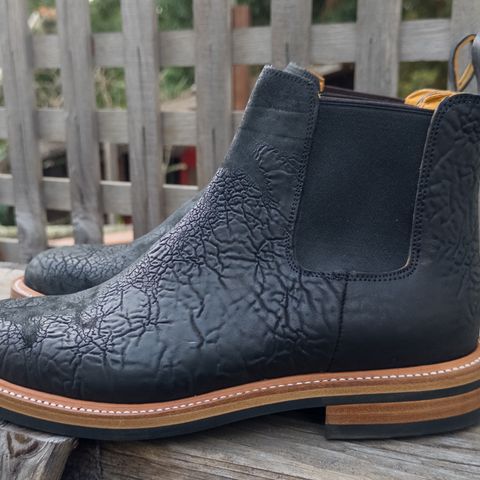 Christian Daniel Fernando Chelsea in Maryam Hand Overdyed Mustard Horsebutt