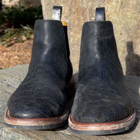 Christian Daniel Fernando Chelsea in Maryam Hand Overdyed Mustard Horsebutt