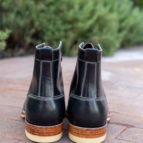 Onderhoud x Stitchdown Moc Toe in Wickett & Craig Black Traditional Harness