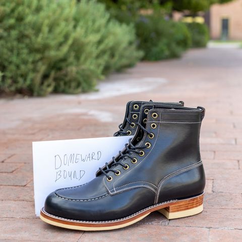 Onderhoud x Stitchdown Moc Toe in Wickett & Craig Black Traditional Harness