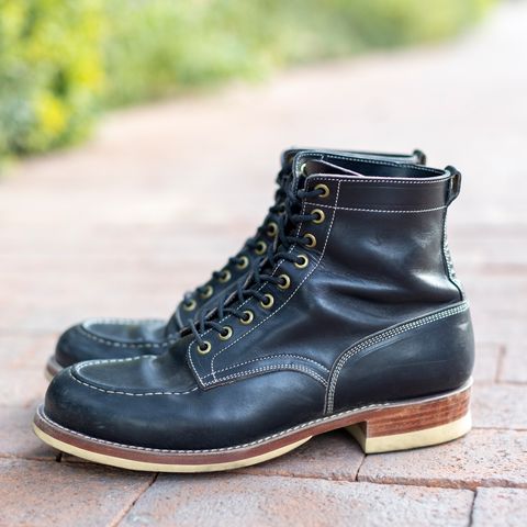 Onderhoud x Stitchdown Moc Toe in Wickett & Craig Black Traditional Harness