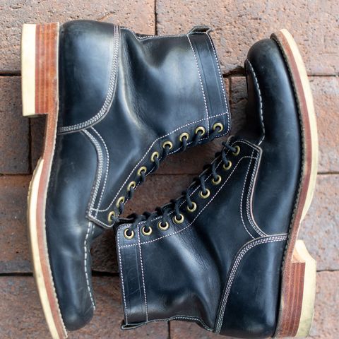 Onderhoud x Stitchdown Moc Toe in Wickett & Craig Black Traditional Harness