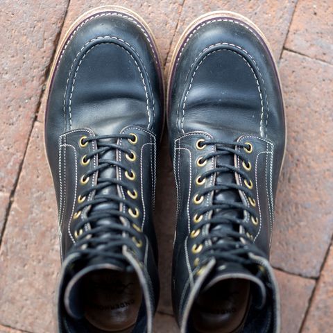 Onderhoud x Stitchdown Moc Toe in Wickett & Craig Black Traditional Harness