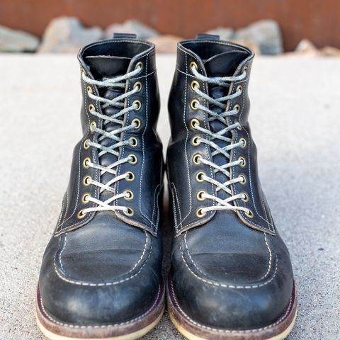 Onderhoud x Stitchdown Moc Toe in Wickett & Craig Black Traditional Harness