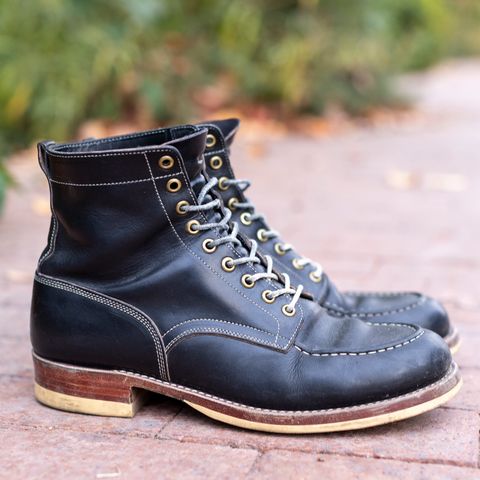 Onderhoud x Stitchdown Moc Toe in Wickett & Craig Black Traditional Harness