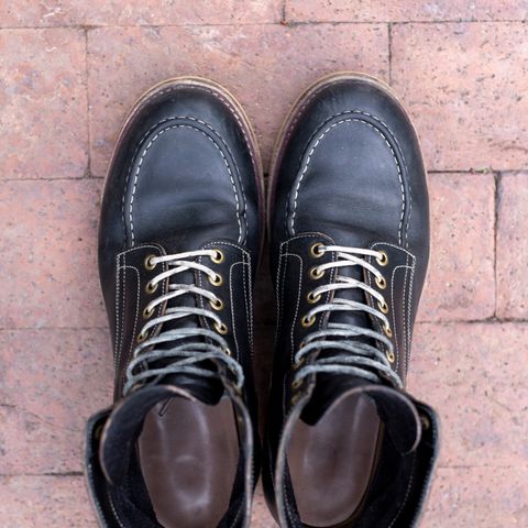 Onderhoud x Stitchdown Moc Toe in Wickett & Craig Black Traditional Harness