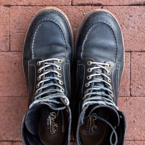 Onderhoud x Stitchdown Moc Toe in Wickett & Craig Black Traditional Harness
