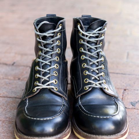 Onderhoud x Stitchdown Moc Toe in Wickett & Craig Black Traditional Harness