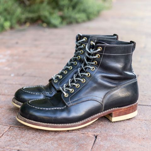 Onderhoud x Stitchdown Moc Toe in Wickett & Craig Black Traditional Harness